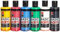 Marabu 1200000000080 - Basic Acryl Set, hochwertige, seidenmatte Acrylfarbe, Wasserbasis, schnell trocknend, gute Deckkraft, 6 x 80 ml in mittelgelb, karminrot, mittelblau, saftgrün, weiß und schwarz