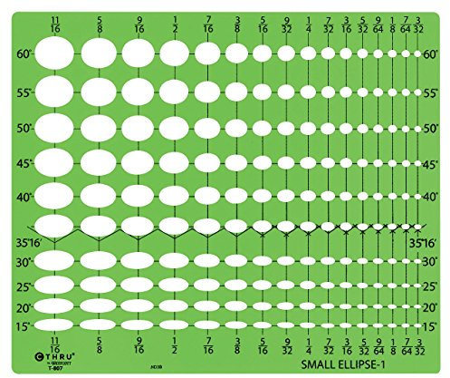 Westcott Kleine Ellipsenschablone Nr. 1 (T-807)