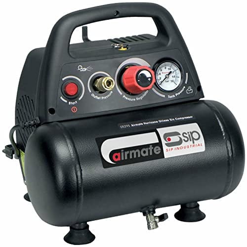 SIP Airmate Air Compressor Portable Oil-Free Direct Drive, 230V 6L 1.5hp 1.1kW 116psi 8 Bar 6.4CFM