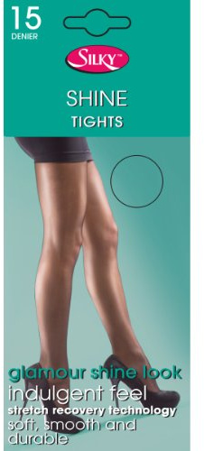 Silky Womens/Ladies Shine Tights (1 Pair) (Large (42”-48”)) (Melon)