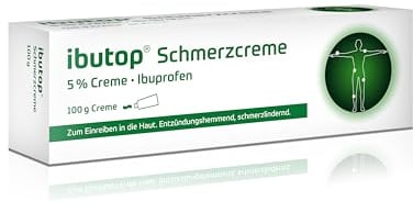ibutop Schmerzcreme 5%, bei entzündlich-rheumatischen Erkrankungen und chronischen Gelenk- und Muskelschmerzen, mit Ibuprofen, entzündungshemmend, langanhaltend, 100 g