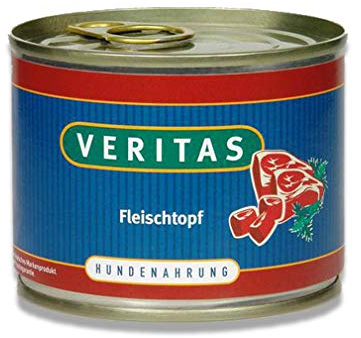 veritas Hundemenü Hundefutter nass – Gourmet Sorte Fleischtopf - Nassfutter für Erwachsene Hunde I Geflügel Rind Pansen - Hundenassfutter (1x 200g)