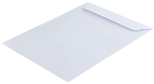 250 Stück, Versandtaschen, DIN E5, Haftklebung mit Abziehstreifen, Gerade Klappe, 100 g/qm Offset, Ohne Fenster, Weiß, Blanke Briefhüllen