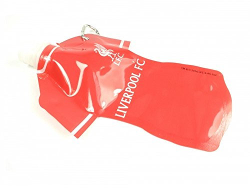 Liverpool FC Official Football Flat Sports Water Bottle (350ml) (One Size) (Red/White)