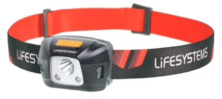 Lifesystems Intensity 280 Lumen Rechargeable Water Resistant LED Head Torch With Adjustable Beam Angle Plus 7 Lighting Modes, Black