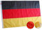 Deutschland-Flagge, strapazierfähig, 90 x 150 cm, hochwertiges Oxford-Nylon, Deutschland-Flagge, hochwertige Dreifachnähte, vierfach genähte Fliegenenden, Messingösen für einfaches Ausstellen