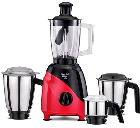 Preethi Peppy Plus MG-246 Mixer Grinder 750 Watt with 4 Jars (Indian Plug)