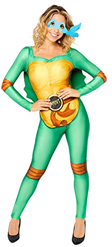 Amscan - Erwachsenenkostüm Teenage Mutant Ninja Turtles, Overall, gepolsterter Panzer, 4 Augenmasken, Superhelden, TMNT, Schildkröte, Motto-Party, Karneval