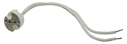 GU5.3 Fassung 12V für IP44 Aluminium Feuchtraum Badezimmer Einbaustrahler Einbauspot mit Klickverschluß, Gummidichtung Spritzwassergeschützt geeignet für MR16/GU10 LED/Halogen 12V GU5.3/230V GU10