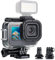 YALLSAME Custodia impermeabile per GoPro Hero 13 12 11 10 9 con 2 adattatori per scarpe fredde, fotografia subacquea, anti-appannamento, custodia per immersioni subacquee per 59,7 m, accessori GoPro