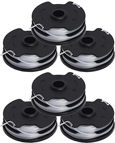 Fadenspulen Rasentrimmer Faden Ersatzspulen für Akku-Freischneider Parkside PRTA 20-Li C3 IAN351753,String Trimmer Ersatzspule Schnur, Ersatzspulen Rasentrimmer Faden,Länge 27ft (6 Spulen)
