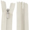 AERZETIX - C60974 - Set di 20 cerniere invisibili 22cm - colore: beige - non separabili con tiretto palla da rugby materia inestensibile - cerniera lampo