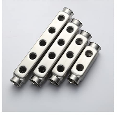 WANGMUMU DN25-G1*50mm*G1/2 S304 Collettore in Acciaio Inox Barra for Tubi Riscaldamento a Pavimento Accessary da 2 a 13 Vie Go (Color : 7 Ways)