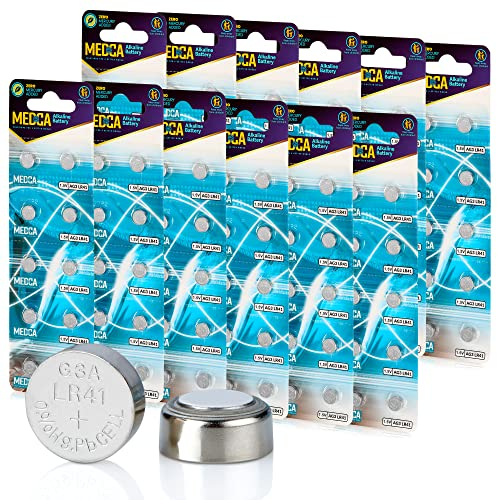 1,5 V Alkalibatterien – LR41, 192, 92A, LR736 en AG3-batterij – Knopfzelle für Hörgeräte, Verstärker, Uhren, Spielzeug, Fernbedienungen, Taschenrechner, Laser | Langanhaltende Kraft 120 STK