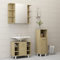 ECLAY 3-teiliges Badezimmer-Möbel-Set, Sonoma-Eichenholz, Möbel-Sets, Badezimmermöbel-Sets,