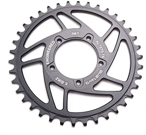36T/38T/40T Kettenrad für BAFANG BBS01 BBS02 Mittelantriebsmotor CNC Kettenblatt Ritzel Elektrofahrrad Ersatzteile (38T)