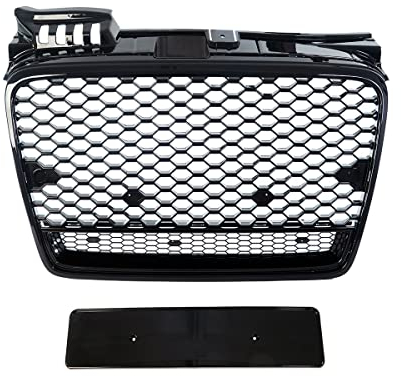 Kühlergrill Wabengrill schwarz glanz kompatibel für Audi A4 B7 04-08 Waben Grill nicht RS4 Quattro DM Autoteile 4226