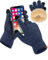 SUTIYO Winter Handschuhe Damen Thermohandschuhe Herren Touchscreen Verdickte Winterhandschuhe mit Warme Fleece Innenfutter Fahrrad Fahren Skifahren (Blau)