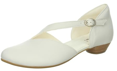 Think! Damen Grace Nachhaltige Ballerinas, Bianco 1000, 43 EU