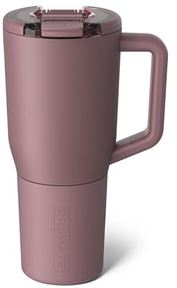 BrüMate Müv - 35oz 100% Leak Proof Insulated Coffee Mug with Handle & Lid - Stainless Steel Coffee Travel Mug - Double Walled Coffee Cup (Rose Taupe)