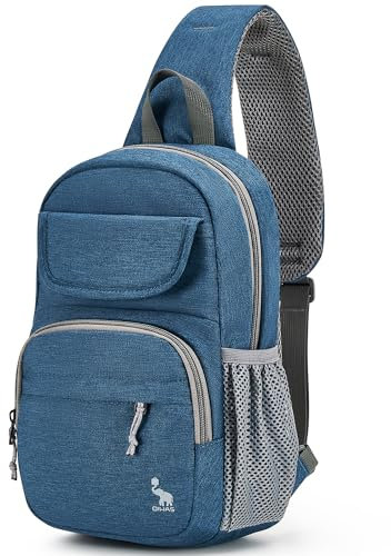 OIWAS Sling Tasche Crossbody Rucksack für Männer, ein Gurt Rucksack Wandern Tagessack Brusttasche für Frauen, Blau