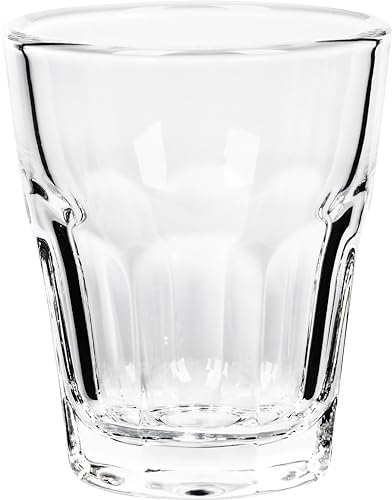 GIESSLE® 6 (stapelbare & sehr klare) 4cl Schnapsgläser, Made in EU, Wodka Pinnchen, Schnapsglas Pinchen