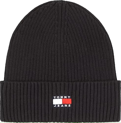 Tommy Jeans Herren TJM Heritage Am0Am12931 Beanie, Black (Black), OS