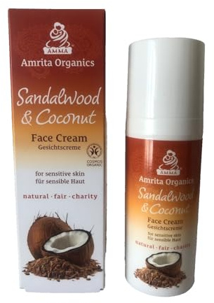 Amrita Organics 50 ml Sandalwood & Coconut Gesichtscreme Face Cream