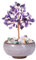 JSDDE Chakra Feng Shui Baum, Heilsteine Edelsteine Baum, Geldbaum, Lebensbaum Deko, Kristallbaum, Glücksbringer Spirituelle Feng Shui Deko (Amethyst)