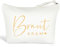 Braut Geschenke JGA Party Zubehör Leinen Braut Kram Make up Tasche Mitgebsel Geschenk zur Brautparty Junggesellinnenabschied Bride Dekoration Kosmetiktasche für Hochzeit Verlobung