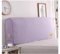 Samt-Schonbezug für Polsterbett, Kopfteil, hochdichter Schaumstoff, Stretchbezug, Schlafzimmer-Dekor (lila, 200 x 60 x 30 cm)