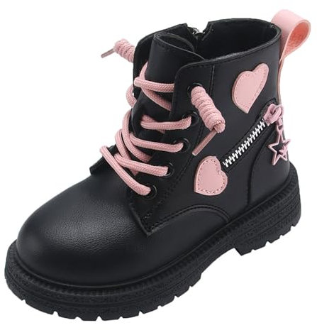 Generisch Herbstschuhe Mädchen Übergangsschuhe Wasserdicht Halbschuhe Chelsea Boots Stiefeletten Reitstiefeletten