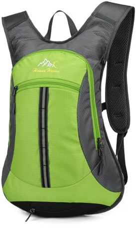 PORRASSO Wanderrucksack Wasserdichter Rucksack 18L Leichter Reiserucksack Hiking Backpack für Damen Herren Camping Trekking Radfahren Klettern Reisen Sport Grün