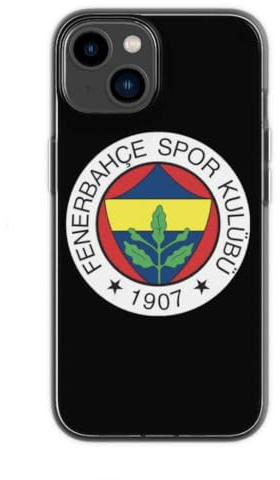 Gök-Türk Weiche Silikonhülle Hülle Fenerbahce für iPhone 14, 14 Pro Max, 15, 15 Pro, 15 Pro Max, 16, 16 Pro, 16 Pro Max - schwarz (iPhone 14)