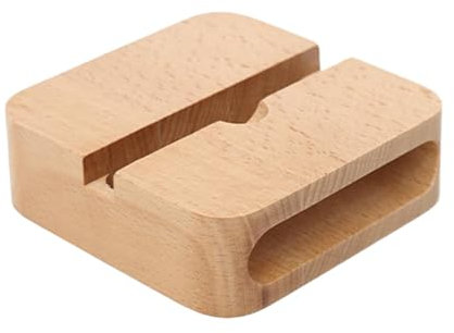 Amplificateur De Son Pour Support De Téléphone - Amplificateur De Son De Téléphone En Bois | Haut-parleur De Support De Téléphone En Bois | Groove Design Support Pour Téléphone Portable En Bois Nature