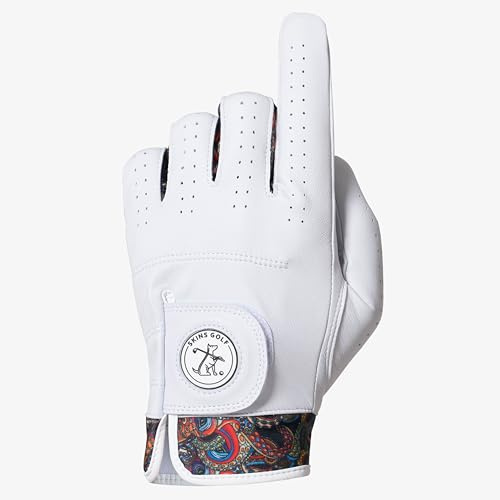 Skins Golf Gloves - Totally Unique Designs | AAA Cabretta Leather | Mens Golf Glove | Sizes S-XL | Wear on Left Hand (King Octopus, M)