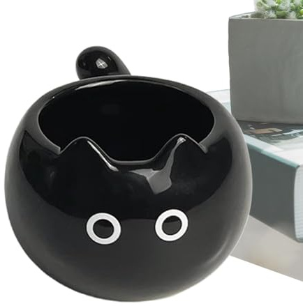 Generico Katzen-Kaffeetasse, Siamesische Kätzchen-Tasse 210 ml - Women Wiring Accessoires, niedliche Wassergläser, große Getränkevorräte für appa