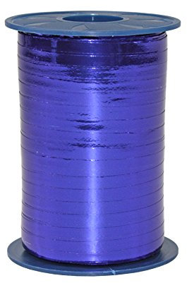 Präsent C.E. Pattberg Mexico Geschenkband metallic Royalblau, 400 m Ringelband zum Einpacken von Geschenken, 5 mm Breite, Zubehör zum Dekorieren & Basteln, Dekoband, Anlass