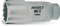 Hazet 880TZ-18 Douille carré creux 10 mm/profil traction à 12 pans extérieurs Taille 18 longueur 66 mm