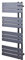500mm(w) x 1200mm(h) Apollo Designer Anthracite Towel Rail 3323 BTU's