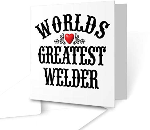 The Victorian Printing Co - The Worlds Greatest - Welder - Square Greeting Card