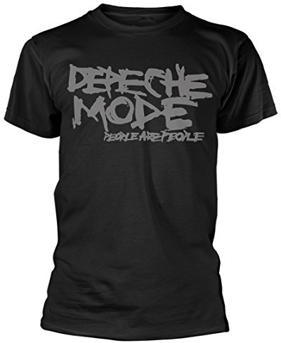 Offizielles Depeche Mode - People Are People – Schwarzes Baumwoll-T-Shirt Gr. L, Schwarz