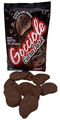 3x Pavesi Kekse Gocciole mit Kakao Extra Dark 400g kuchen cookies biscuits