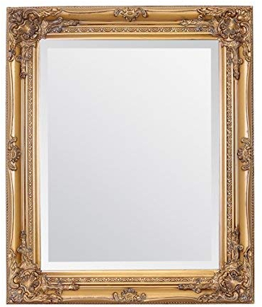 Select Mirrors Rhone Wandspiegel, französischer Vintage, antiker Barockstil, 50 x 60 cm (antikes Gold)