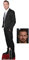 BundleZ-4-FanZ Ryan Gosling Schwarzer Anzug Lebensgrosse und klein Pappfiguren/Stehplatzinhaber/Aufsteller Fan Pack, 185cm x 45cm Enthält 8X10 (25X20Cm) starfoto