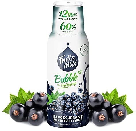 FruttaMax - Concentrato Sciroppi Di Frutta | Meno zucchero | con il 60% di contenuto di frutta | adatto per macchina per bibite 500 ml (Ribes nero)