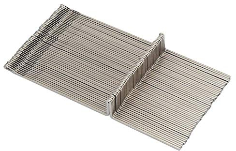 Satz von 50 langlebigen Stahl Strickmaschinennadeln, Nähen DIY Craft Tool Zubehör kompatibel mit KR830 KR838 KR850 Strickmaschinen (4,7 in Länge)