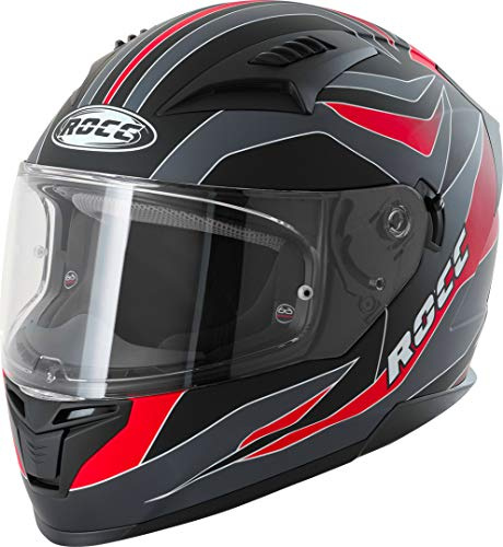 Rocc 333 Dekor Helm Grau/Rot M