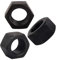Yudesun Herramientas Ferretería Hexagonales Tuercas de Seguridad - Acero al Carbono Hexágono Cabeza Hilo Insertar Tuerca de Bloqueo Negro M10 x 1.25mm Pitch