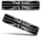 Biomar Labs® 2 x Adesivi 3D Gel Silicone Gran Bretagna Inghilterra Regno Unito Gran Union Jack Flag UK Silver Banner Adesivo per auto F 127